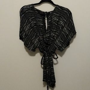 Black and white romper